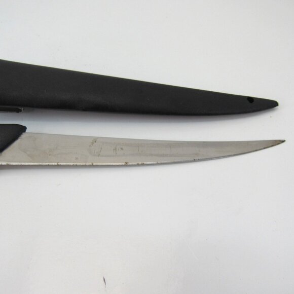 Floating Filet Knife with Plastic Sheath and Orange Location Bulb 10 1/2 Inch - Picture 5 of 7